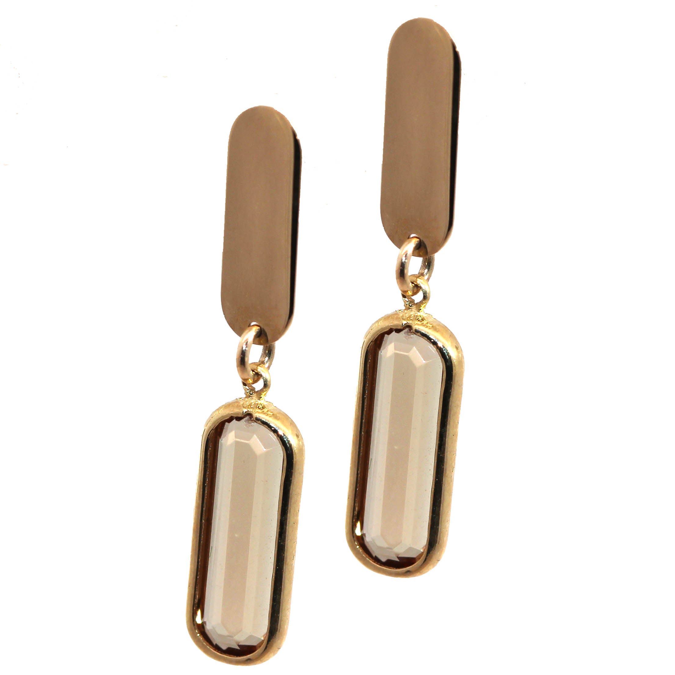 Sleeper hotsell earrings in silver and lemon quartz