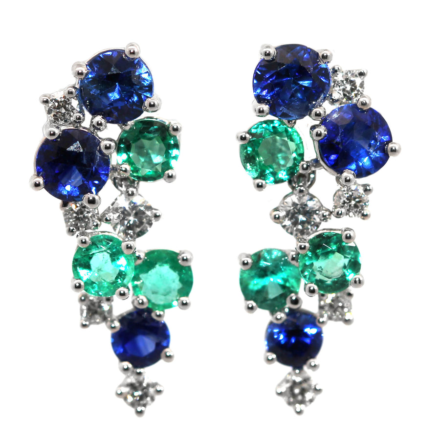 Sapphire, Emerald & Diamond Drops