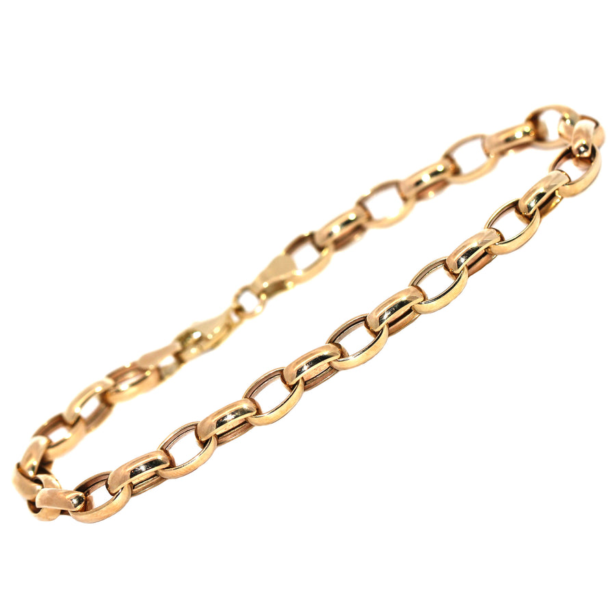 9ct Yellow Gold Belcher Bracelet