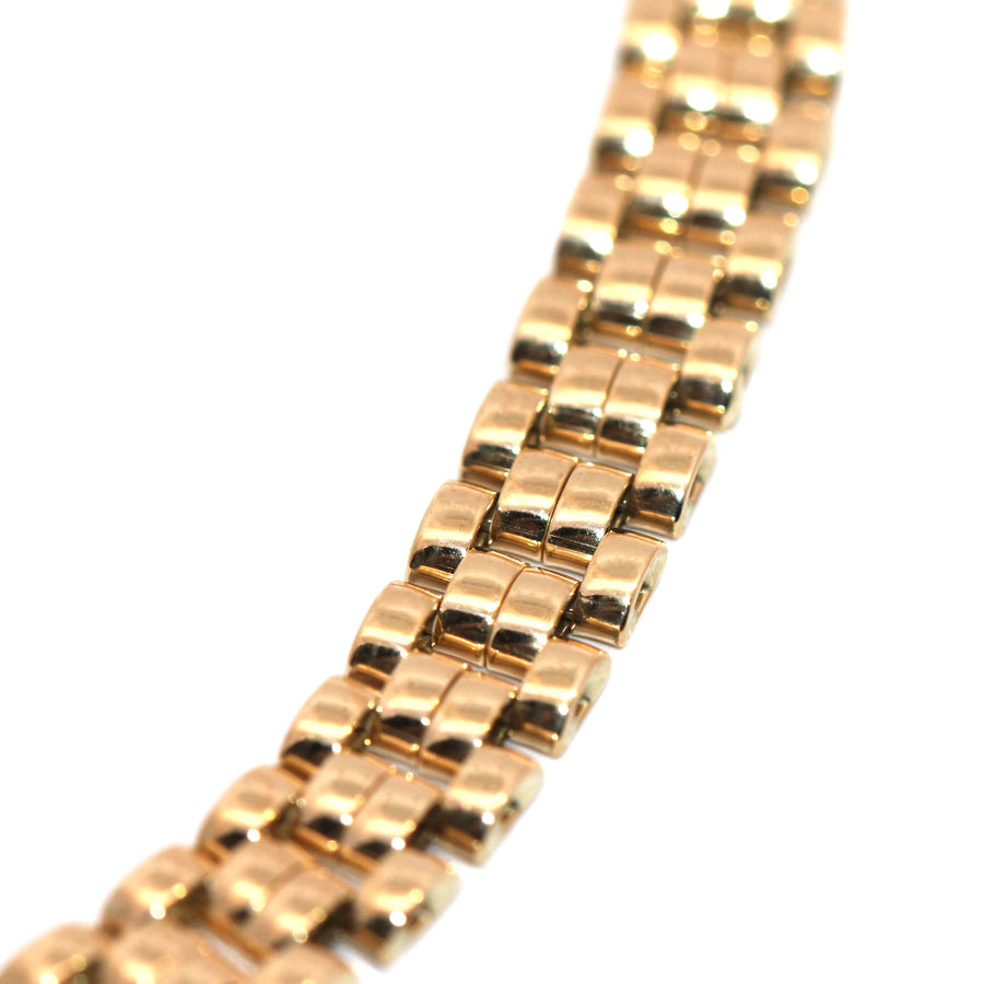 Yellow Gold Gate Style Bracelet