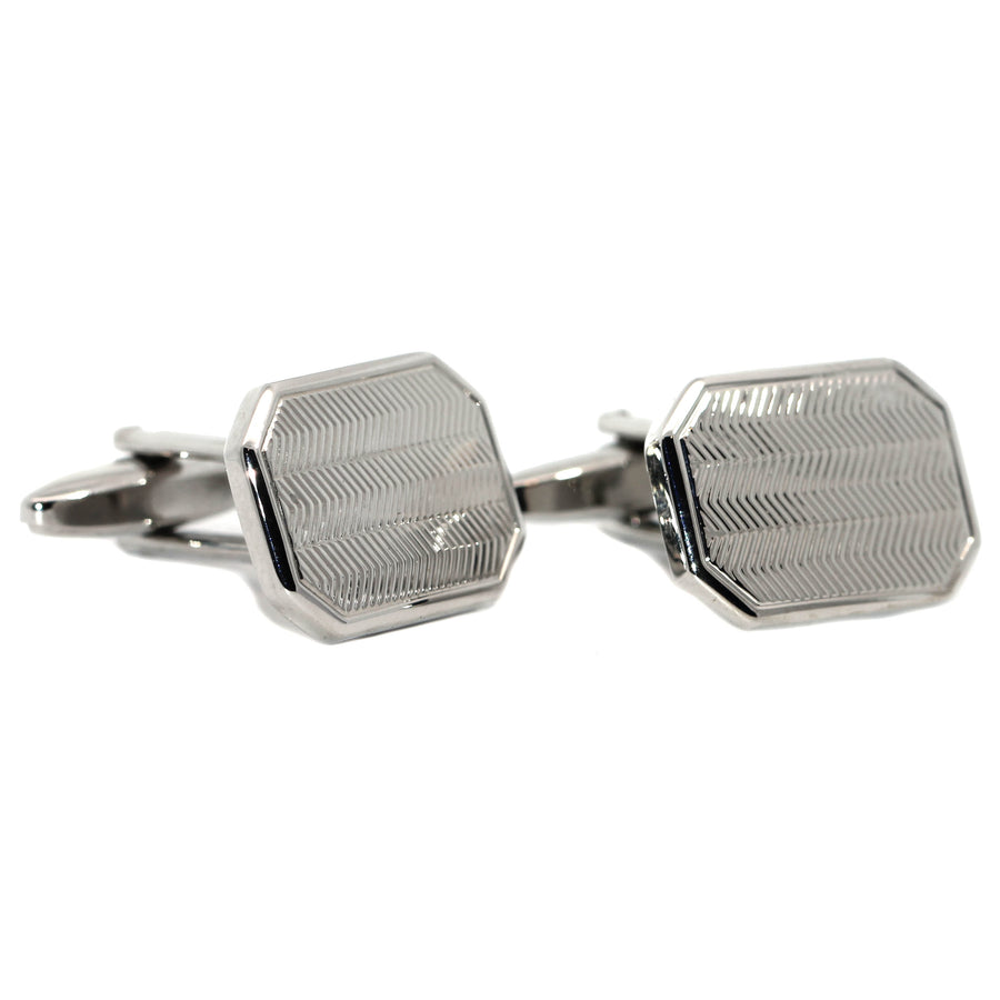 Shield Shaped Stainless Steel Cufflinks