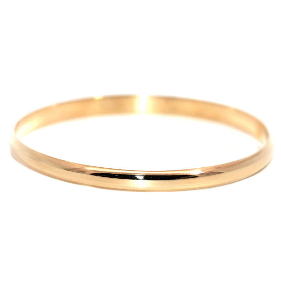 Handmade 9ct Yellow Gold Round Bangle