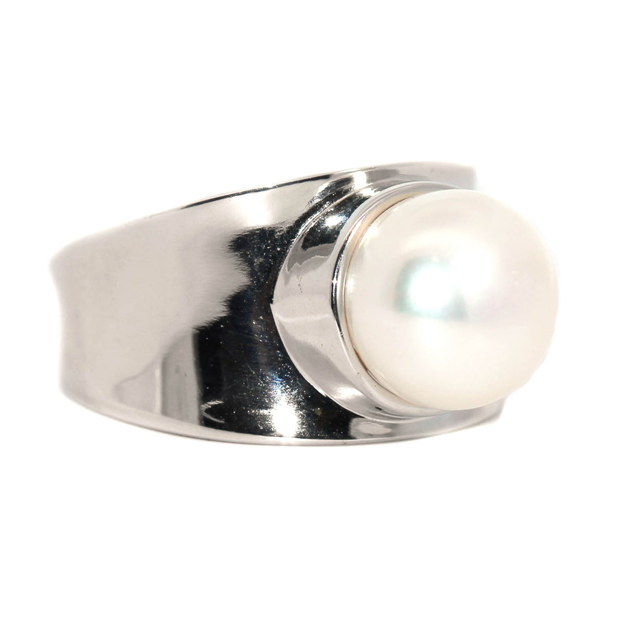Freshwater Pearl & Sterling Silver Dress Ring