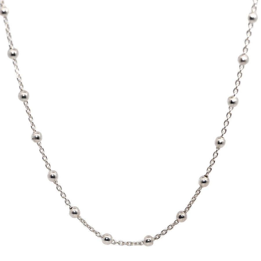 Sterling Silver Ball & Trace Chain