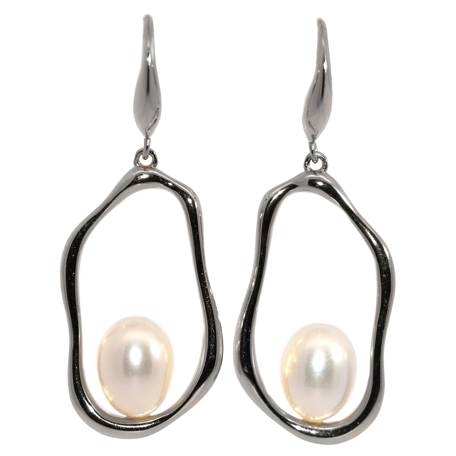 Sterling Silver & Fresh Water Pearl Drops