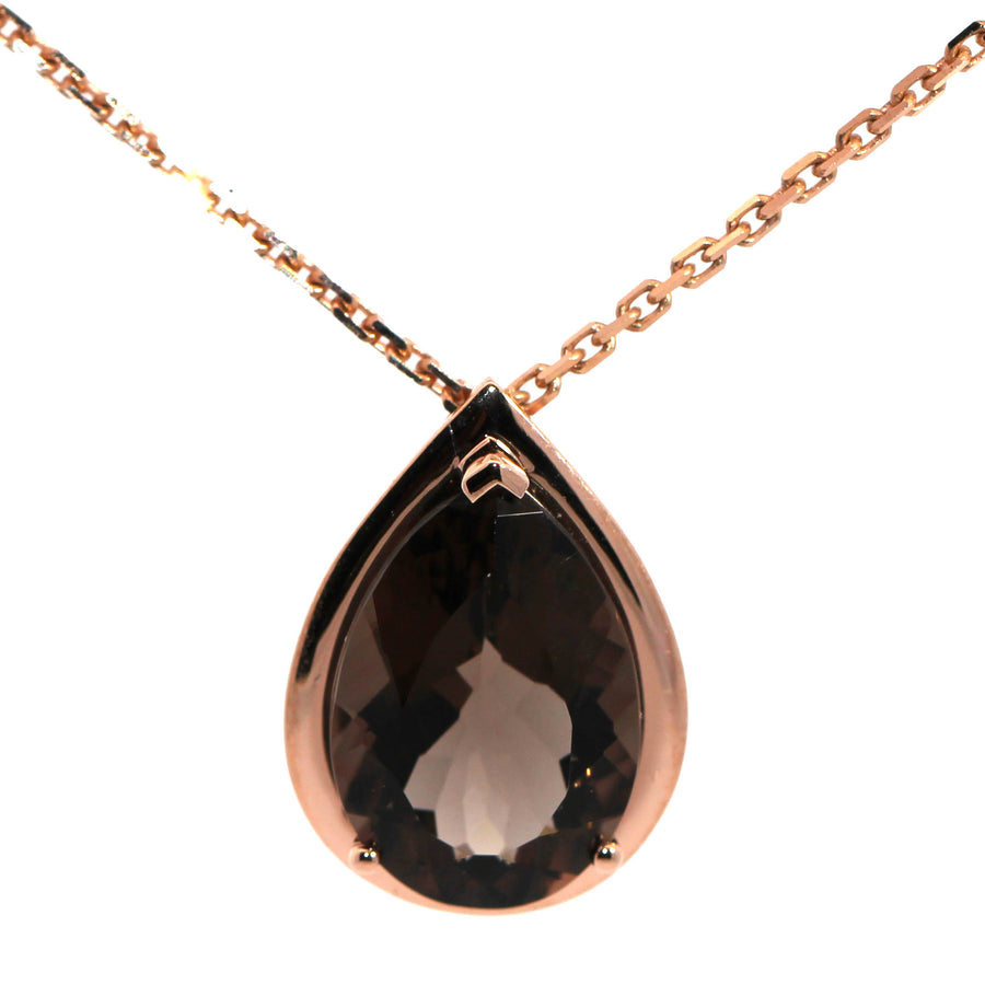 Pear Cut Smoky Quartz Slider