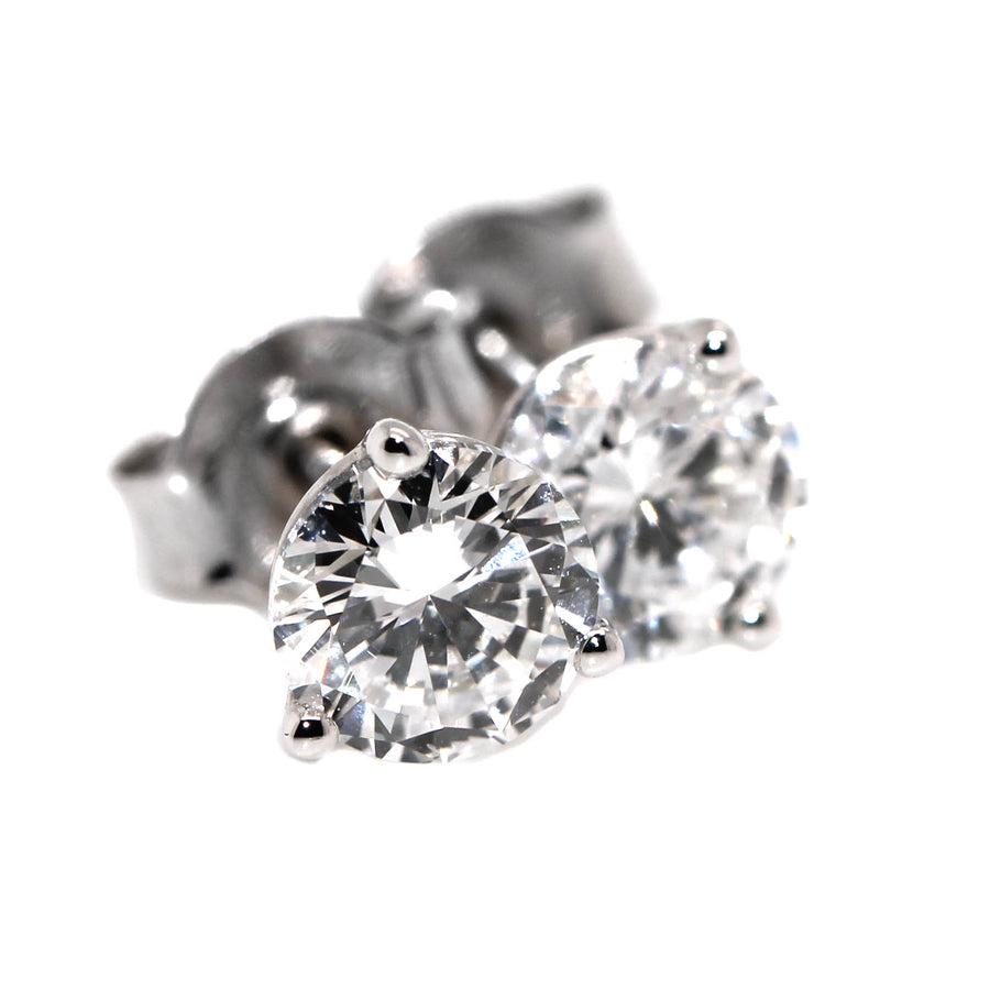 Lab Grown Diamond Three Claw Studs