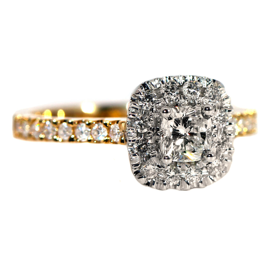 .50ct Cushion Cut Diamond & Yellow Gold Engagement Ring