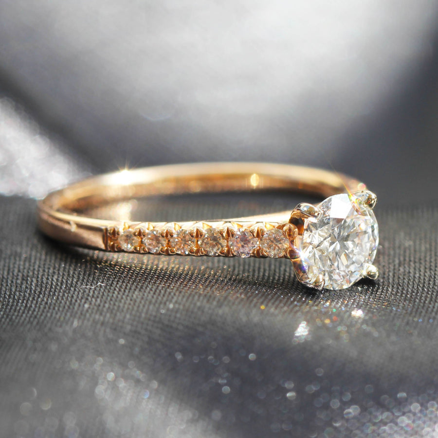 Lab Grown Diamond & Rose Gold Engagement Ring