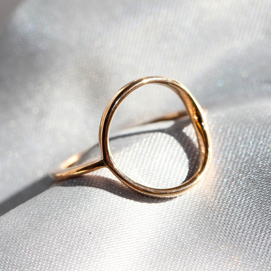 Handmade Rose Gold Circle Ring