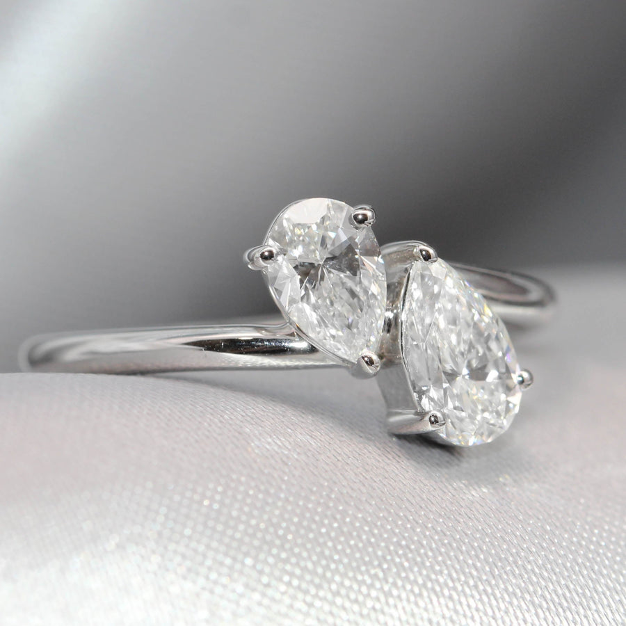 Pear Cut Lab grown Diamond Dress Ring