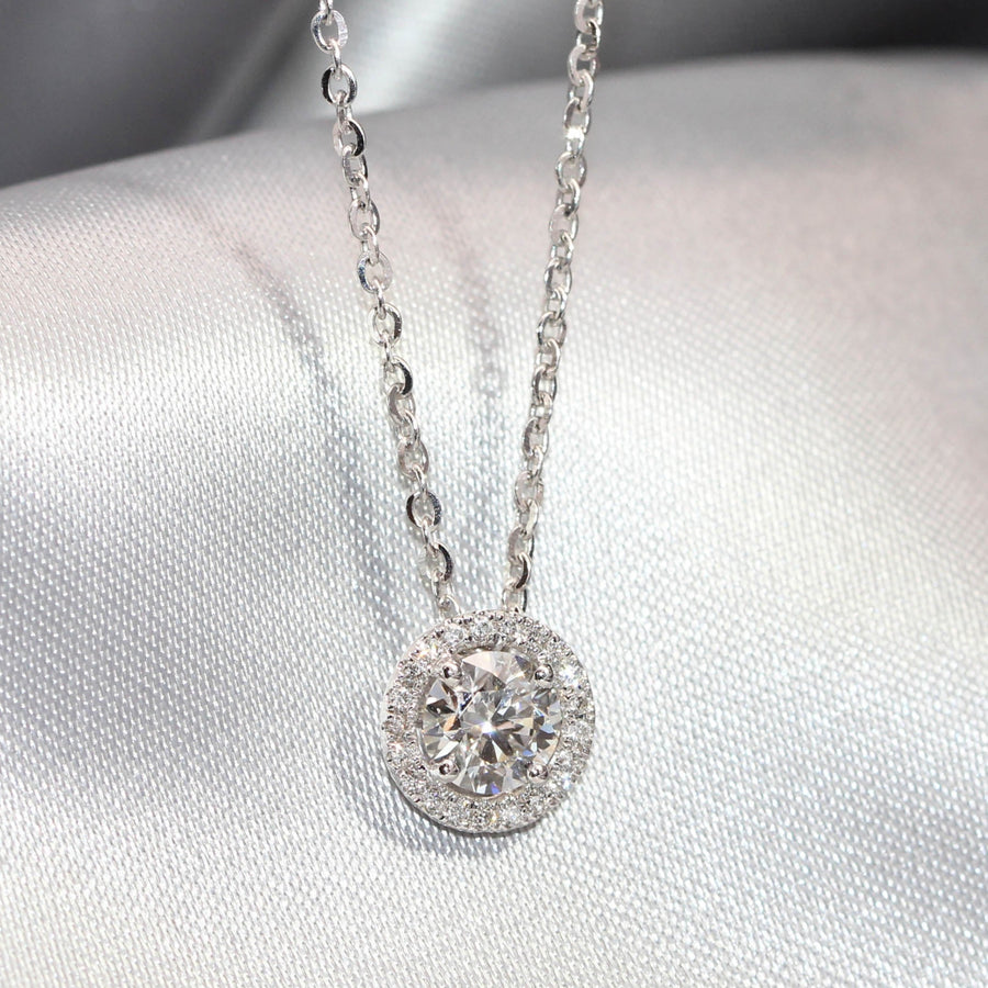 Round Cut Lab Grown Diamond Necklet