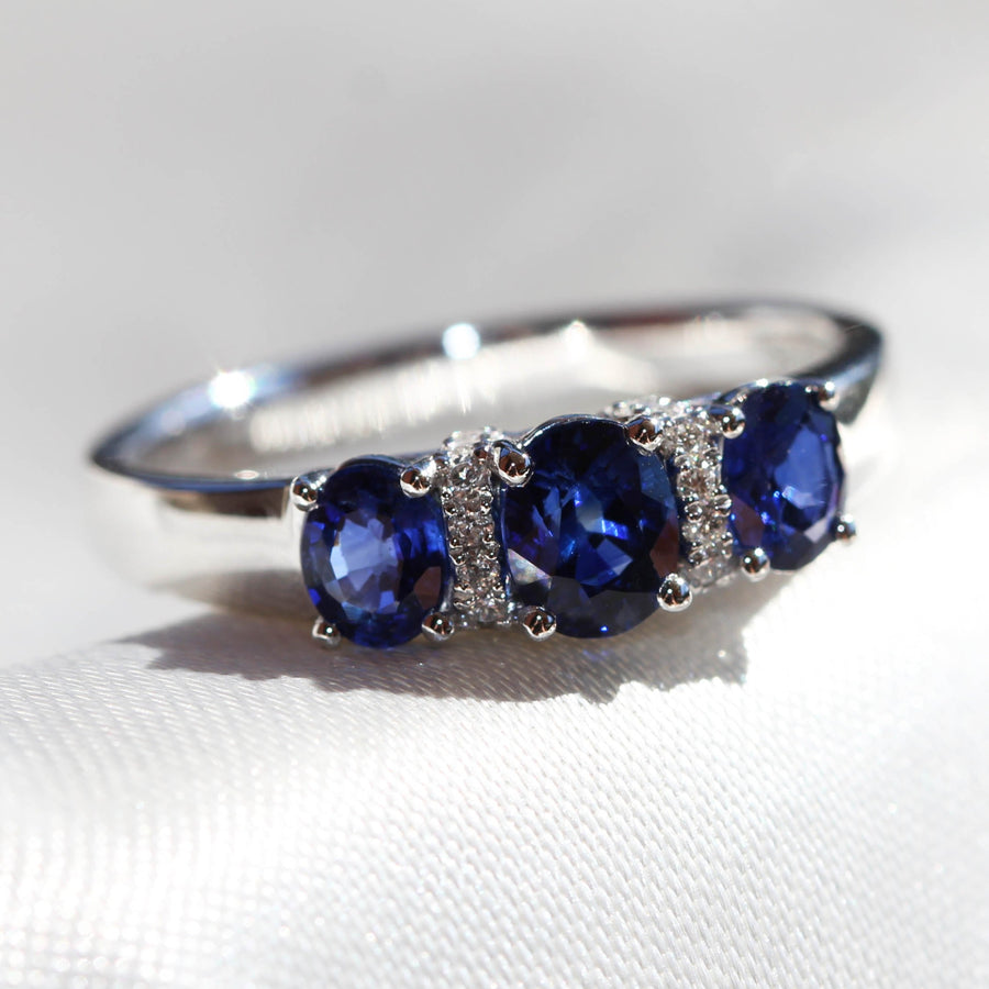 Ceylon Sapphire & Diamond Trilogy