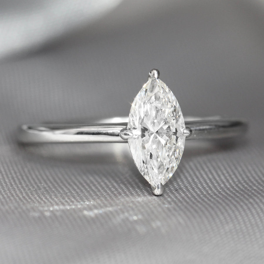 Marquise Cut Diamond Solitaire