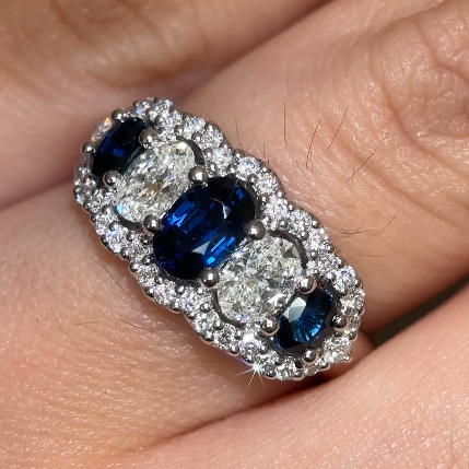 Sapphire & Diamond Dress Ring