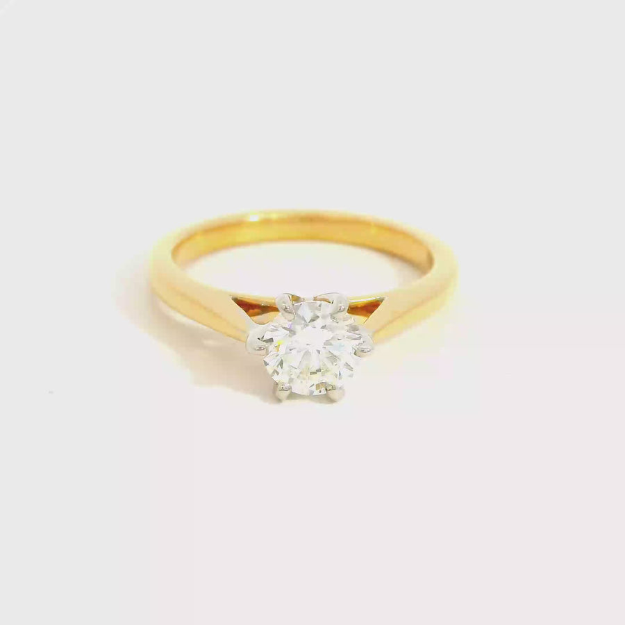 .72ct Diamond, Yellow & White Gold Solitaire