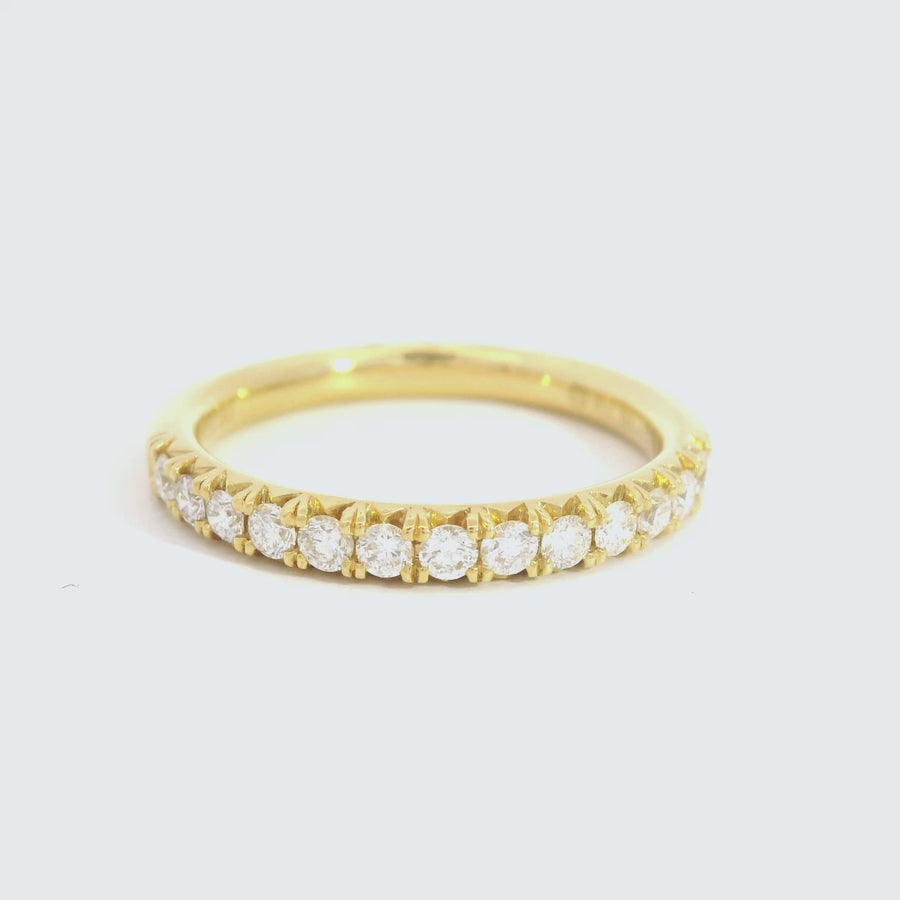 .35ct Diamond & Yellow Gold Micro Set Band