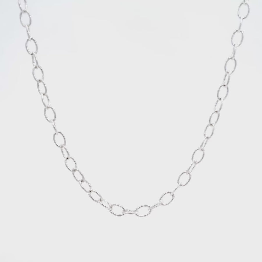 Sterling Silver Oval Trace Link
