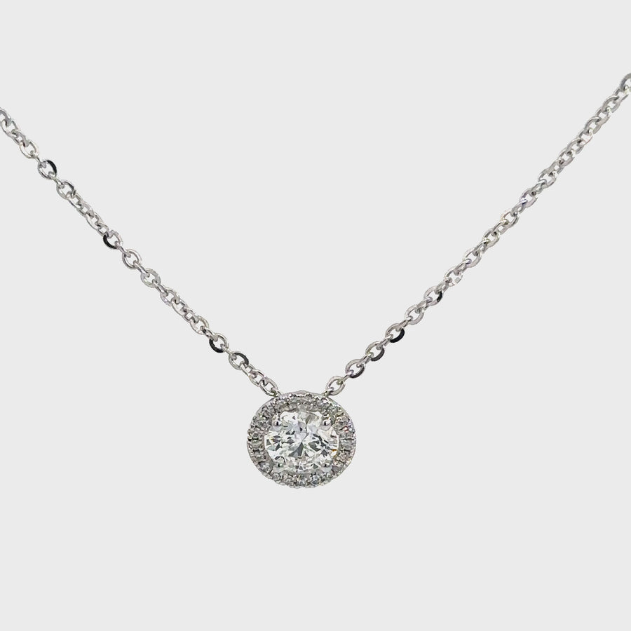 Round Cut Lab Grown Diamond Necklet