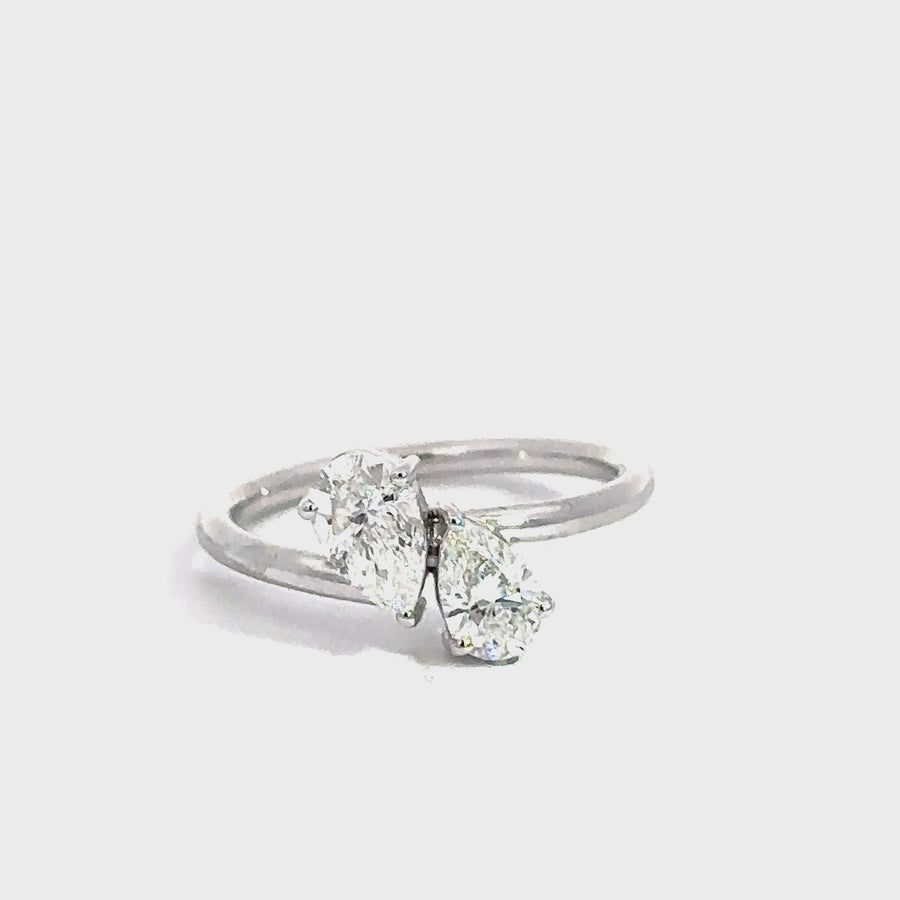 Pear Cut Lab grown Diamond Dress Ring