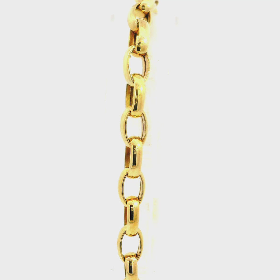 9ct Yellow Gold Belcher Bracelet