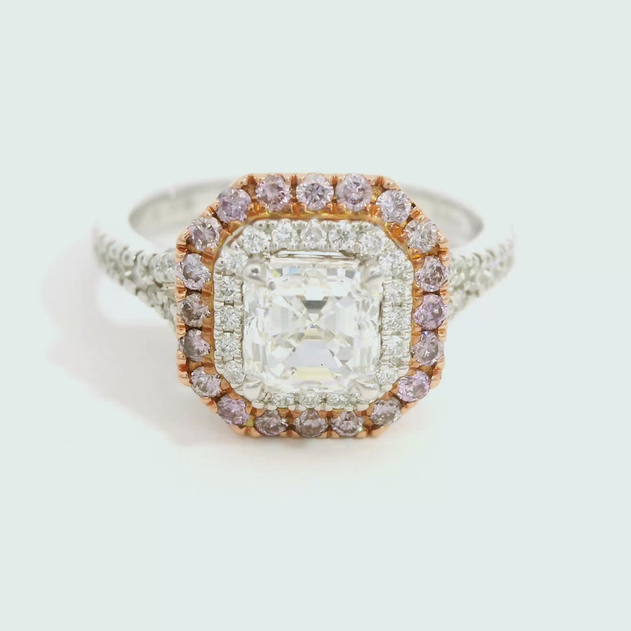 Australian Pink Diamond Engagement Ring