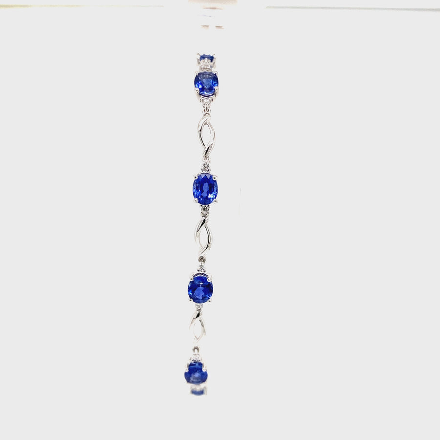 Sapphire & Diamond Bracelet