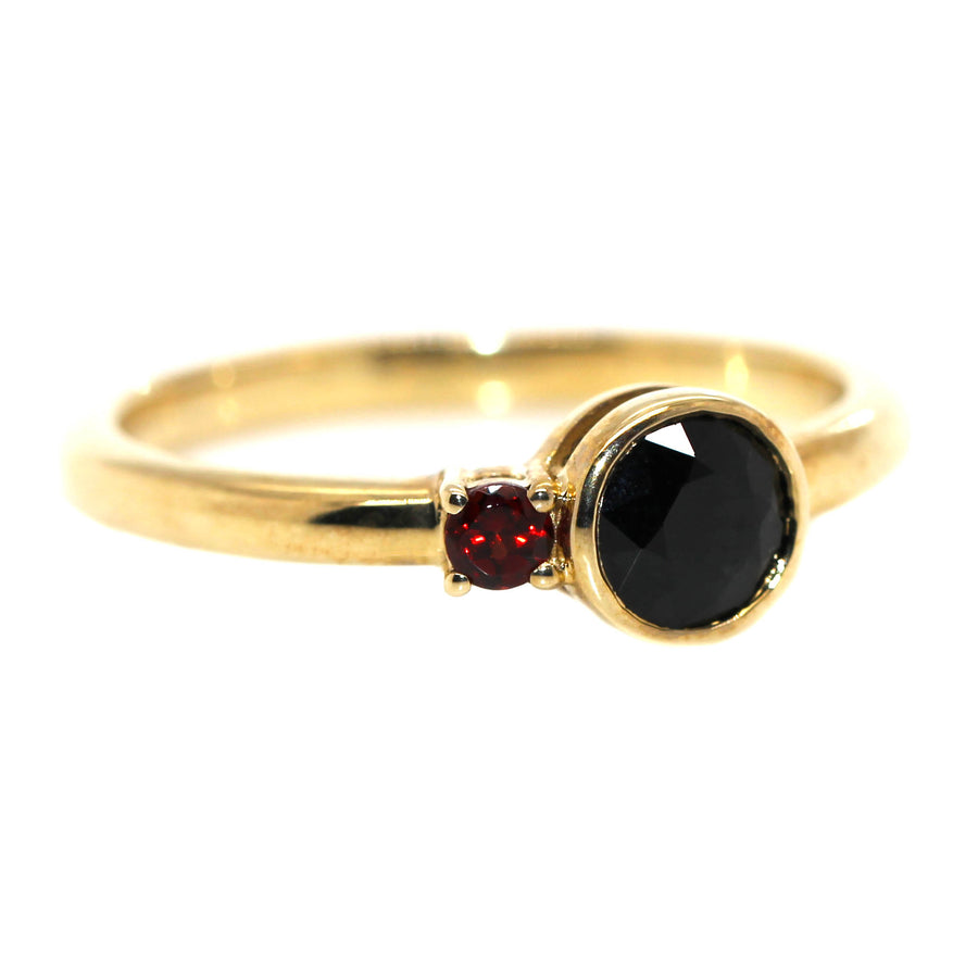 Australian Sapphire & Garnet Dress Ring
