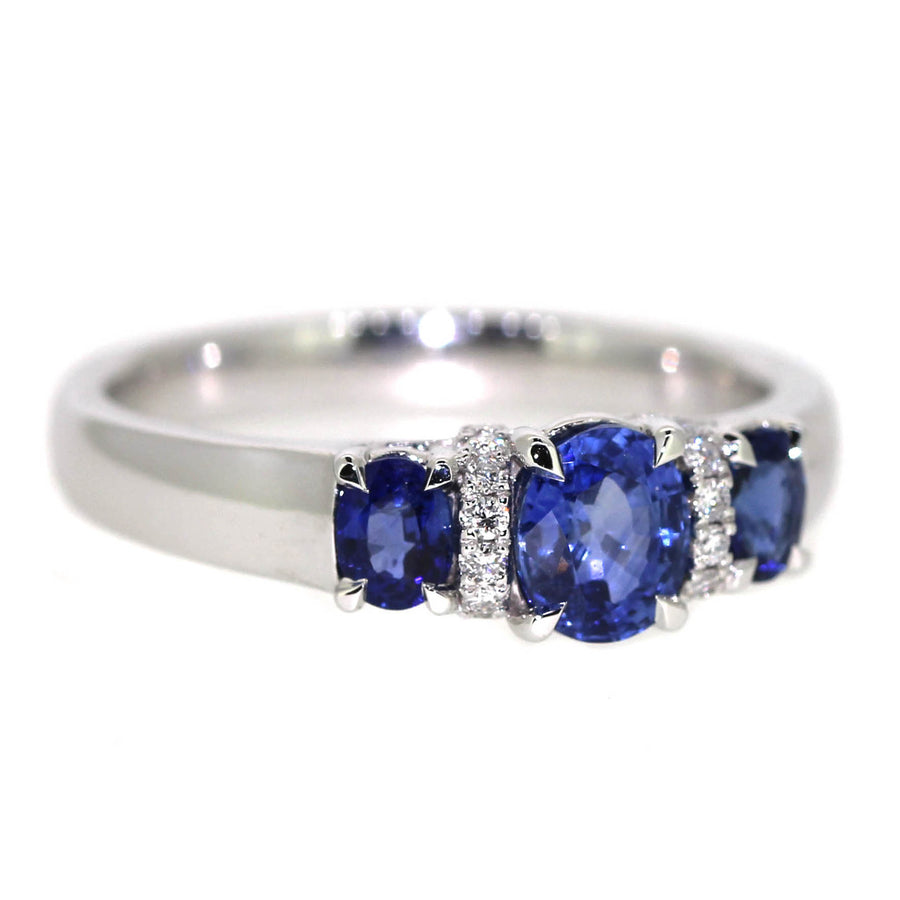 Ceylon Sapphire & Diamond Trilogy