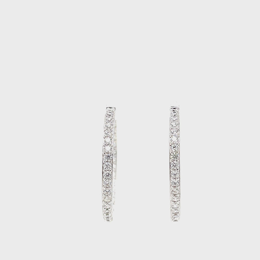 Sterling Silver & Cubic Zirconia Day Night Drops