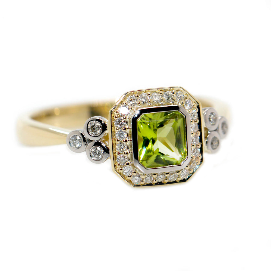 Peridot & Diamond Dress Ring