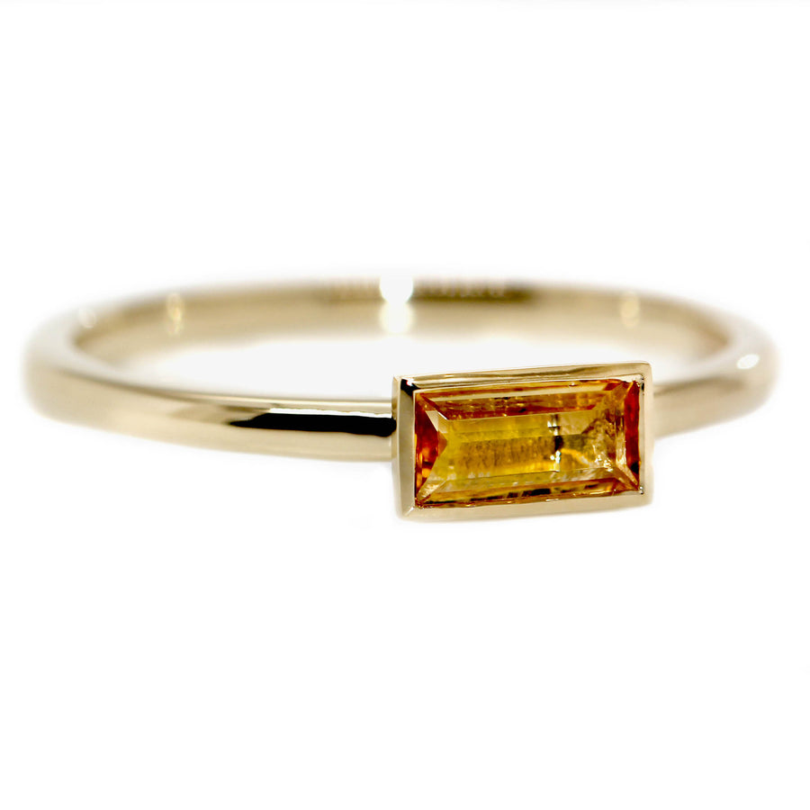 Citrine & Yellow Gold Dress Ring