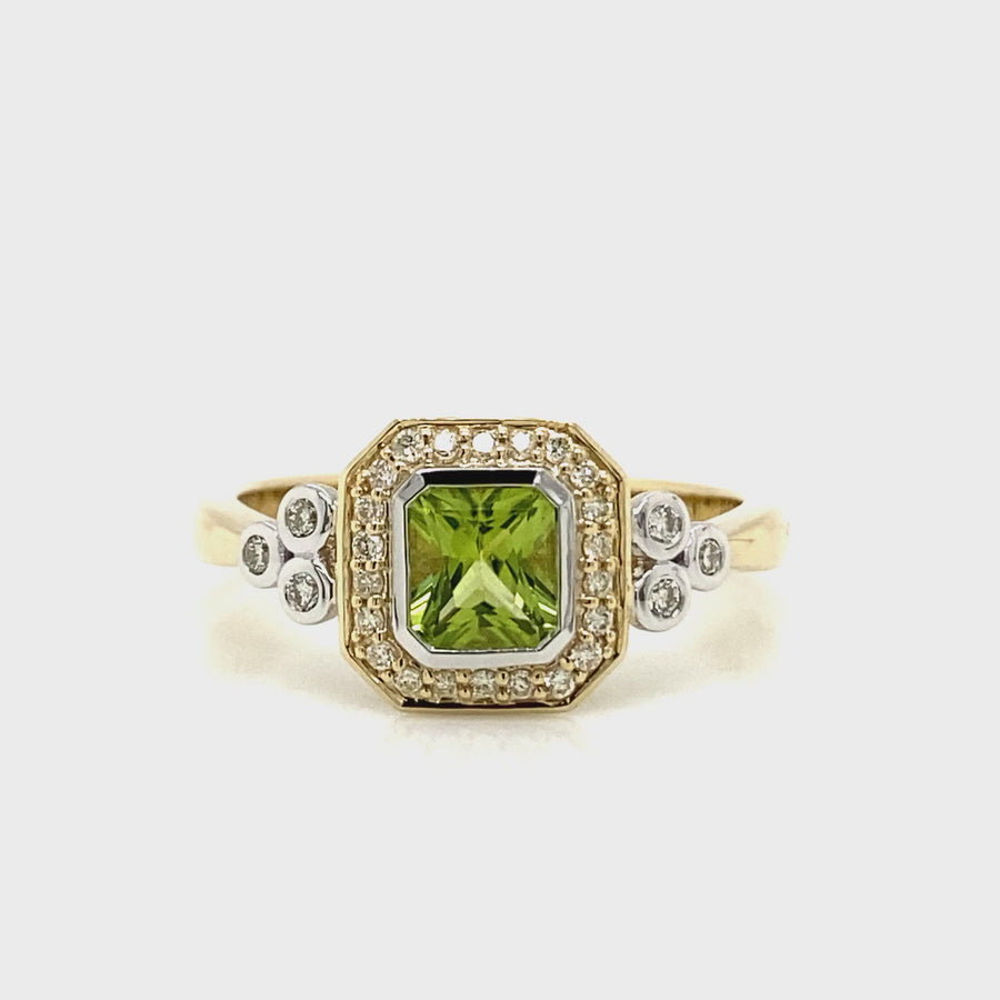 Peridot & Diamond Dress Ring