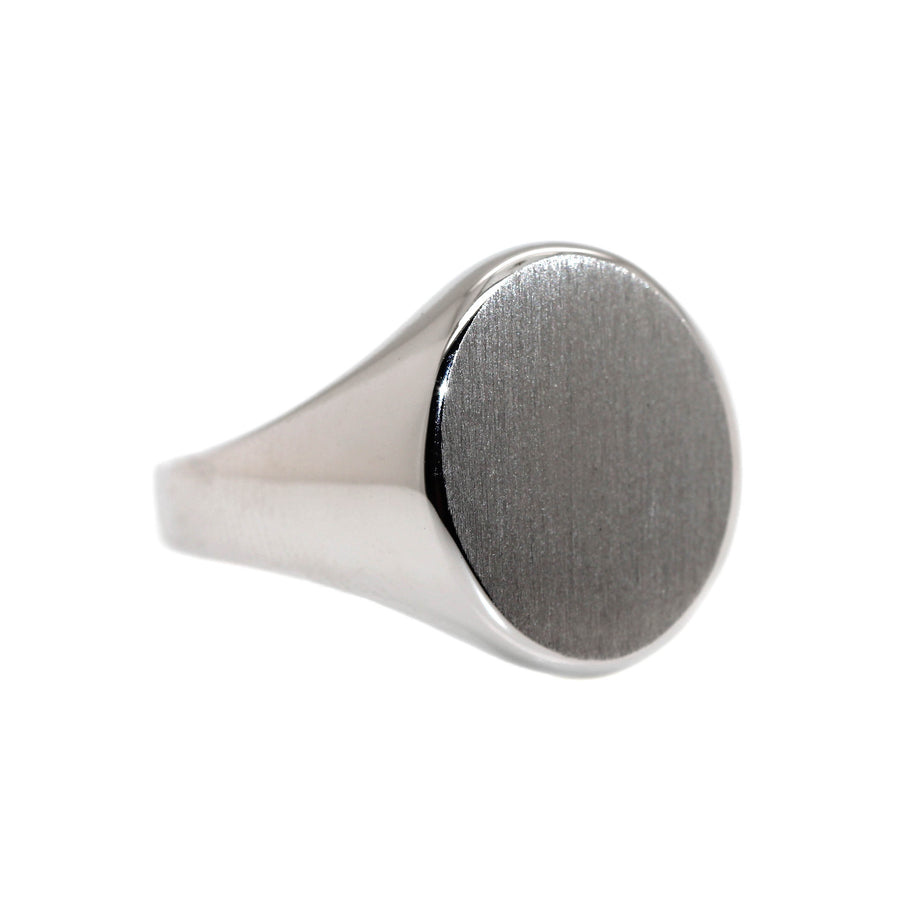Sterling Silver Oval Gent's Signet Ring