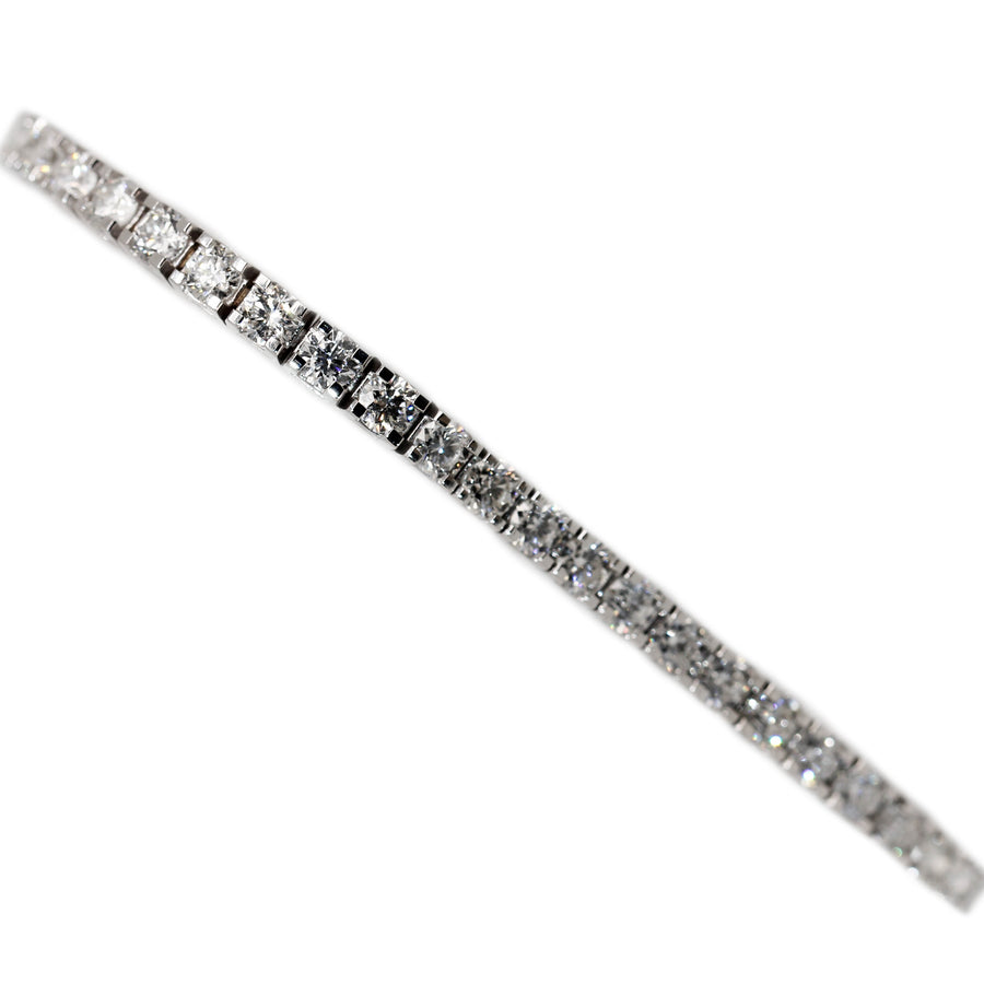 Diamond & White Gold Tennis Bracelet