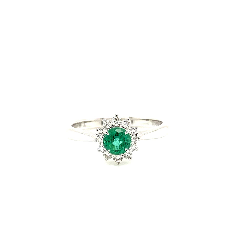 Emerald & Diamond Dress Ring