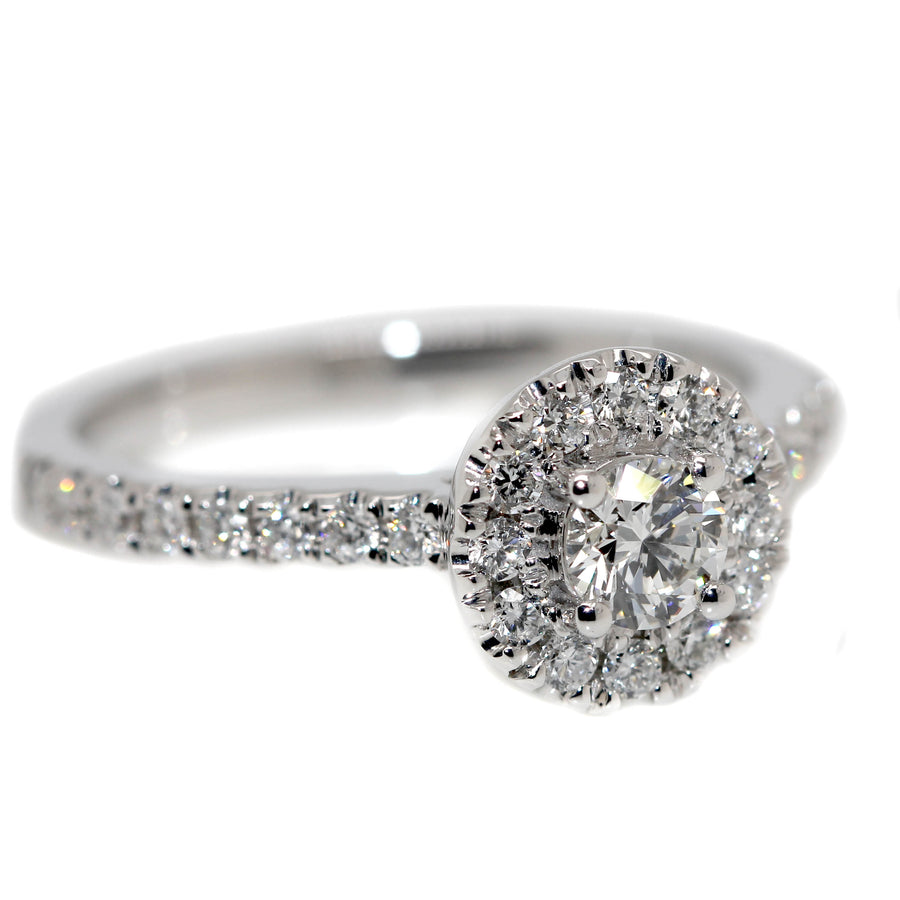 Diamond & White Gold Engagement Ring