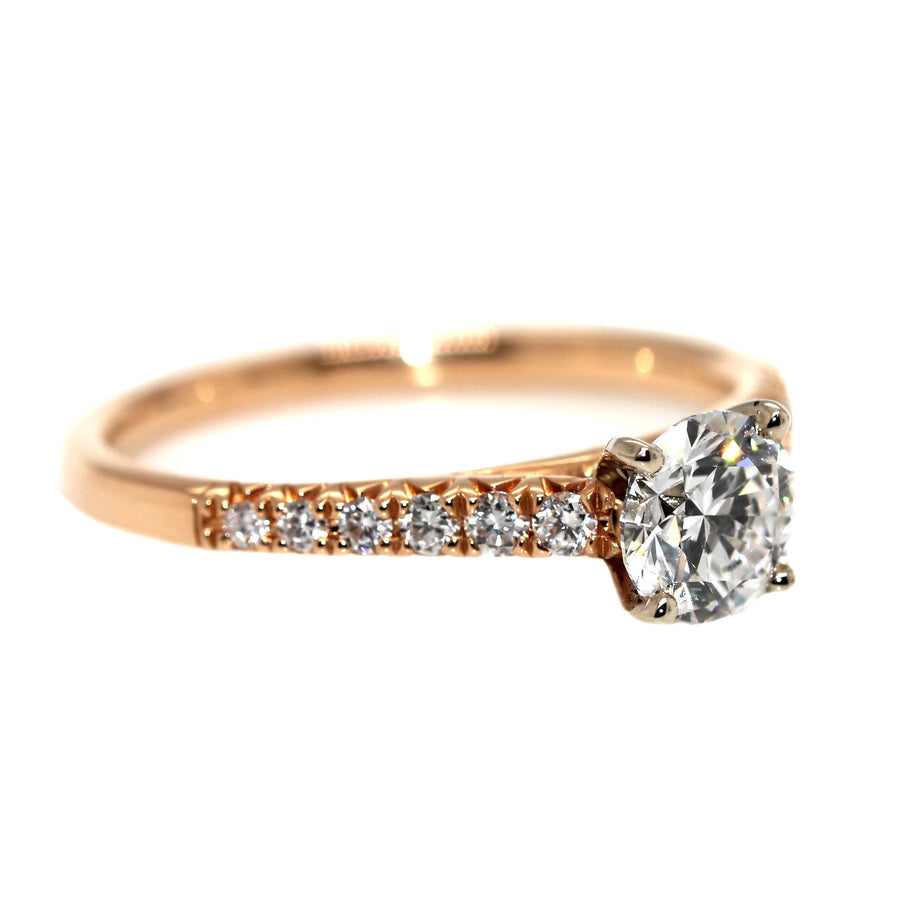 Lab Grown Diamond & Rose Gold Engagement Ring