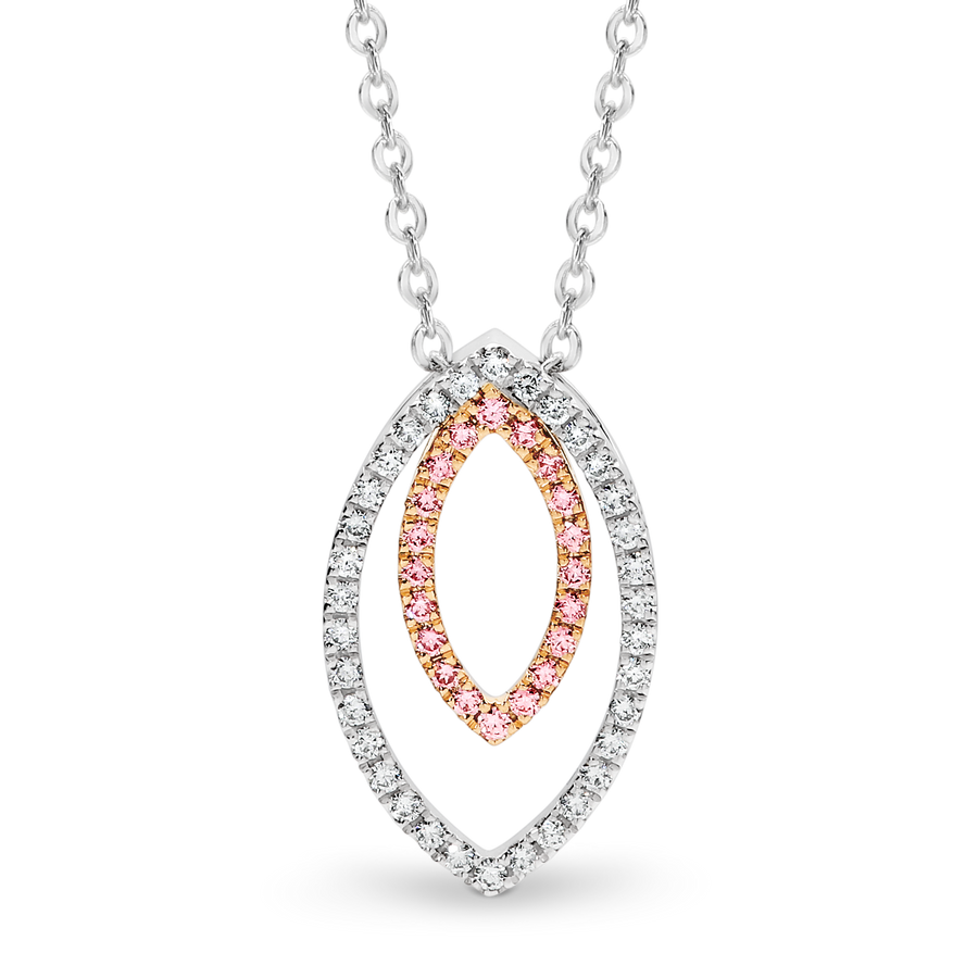 Ellendale Pink Diamond Double Marquise Slider
