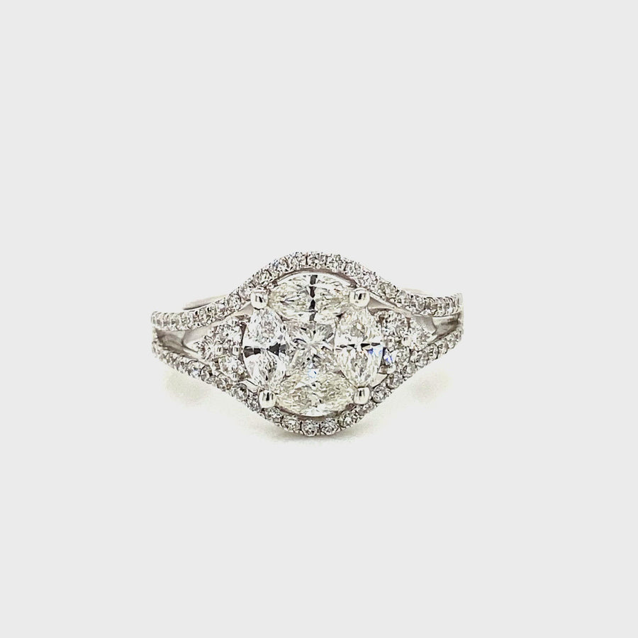 Diamond Invisible Set Dress Ring