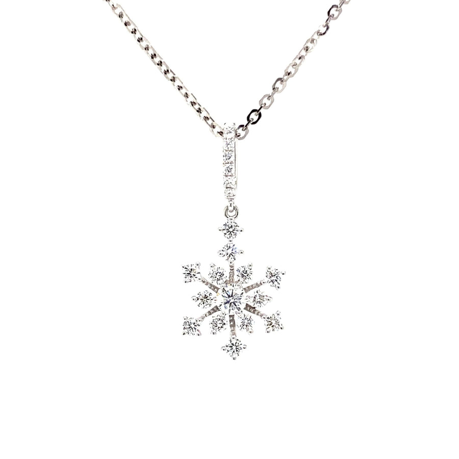Diamond Snowflake Pendant